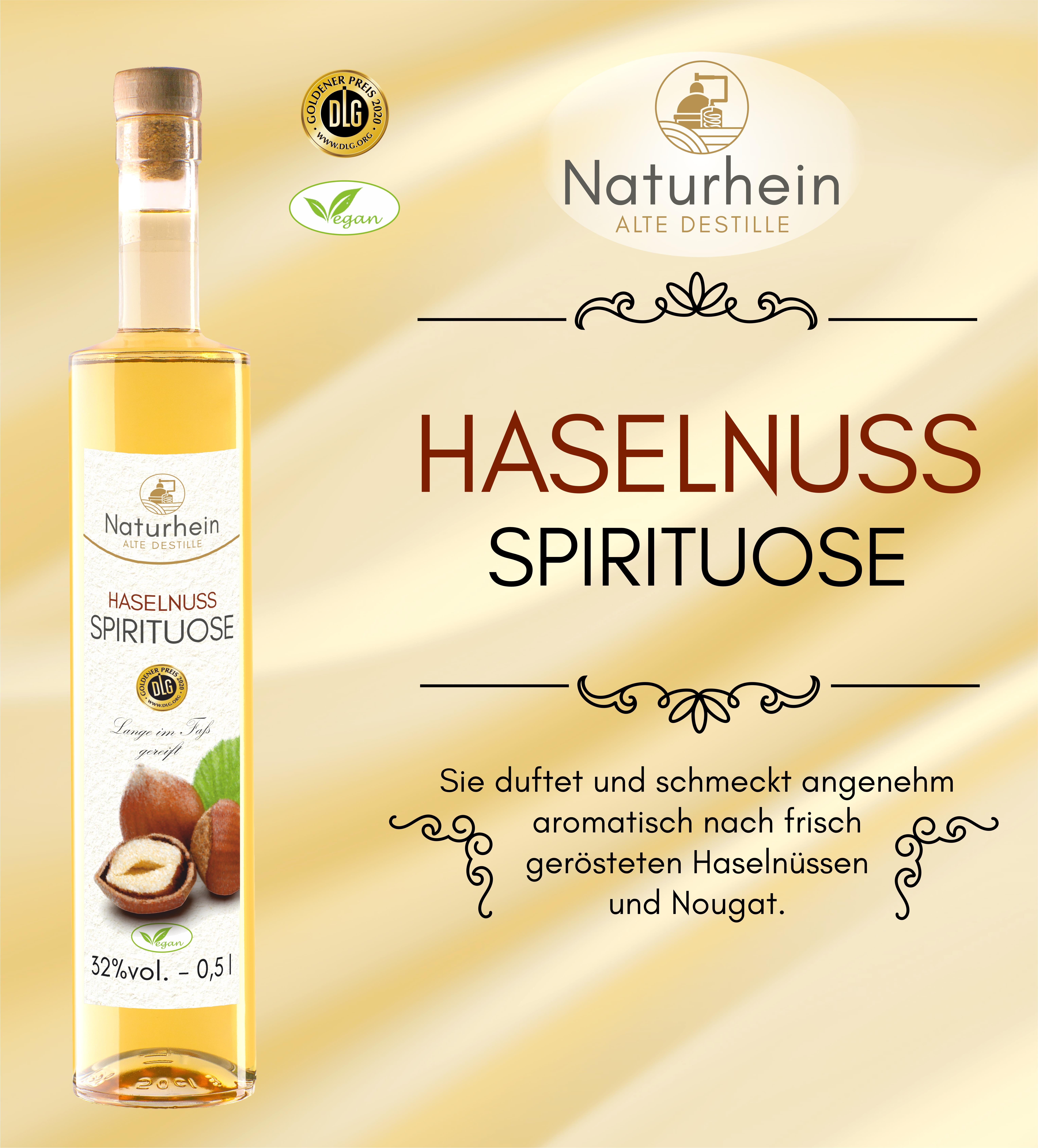 Haselnuss Spirituose 0.5 l, 32 vol% (Nicht Bio)