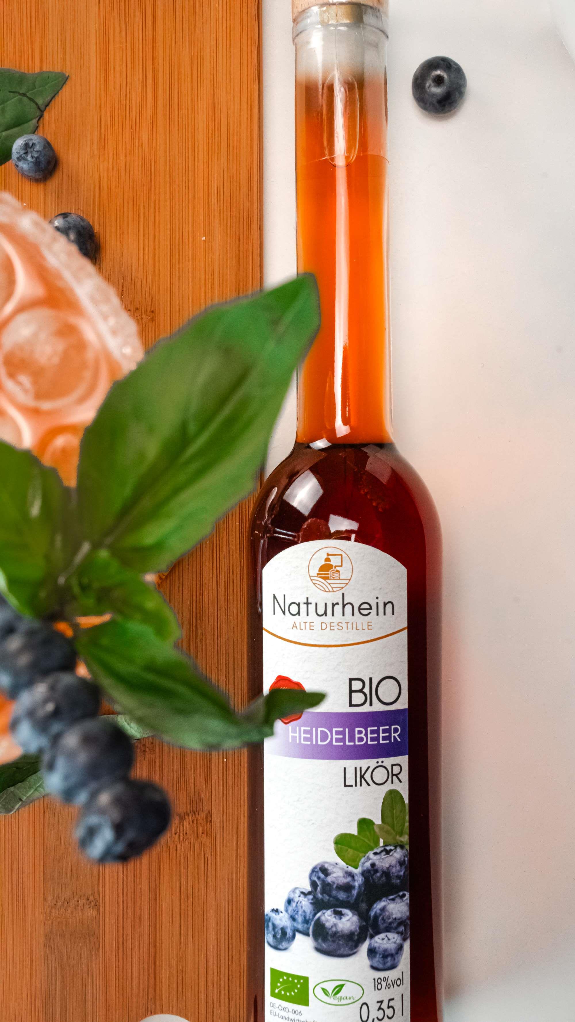 BIO Heidelbeer Likör, 0.1 l, 18 vol%