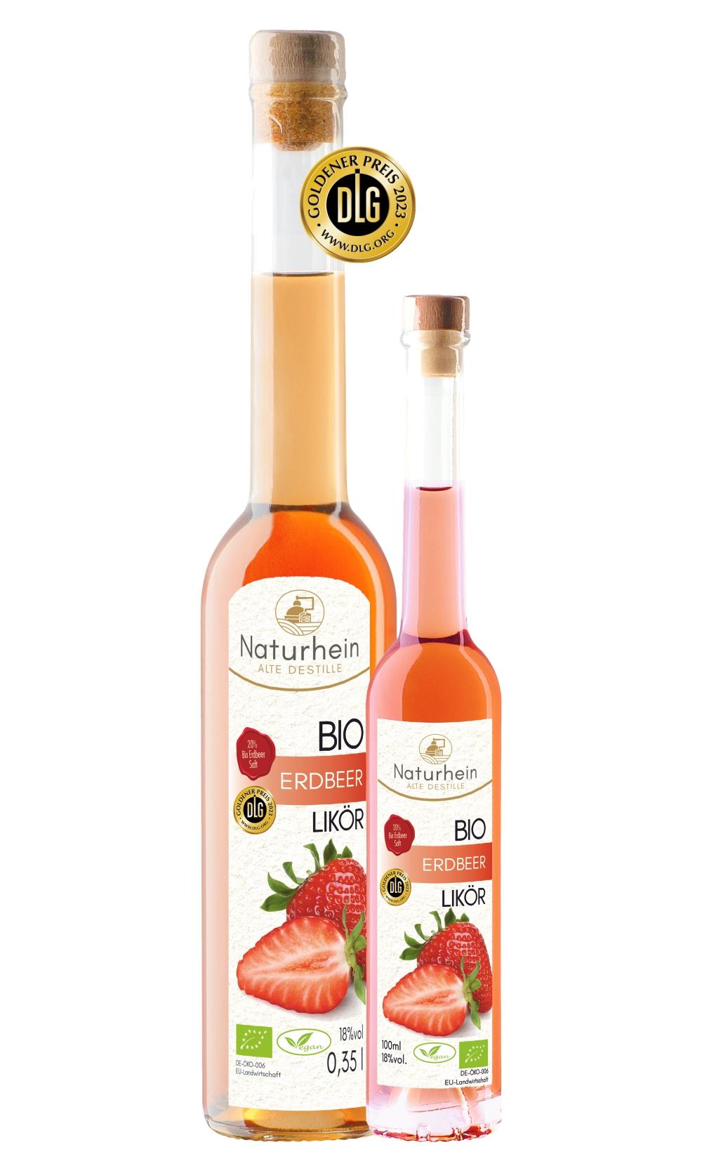 BIO Erdbeer Likör 0.35 l, 18 vol%