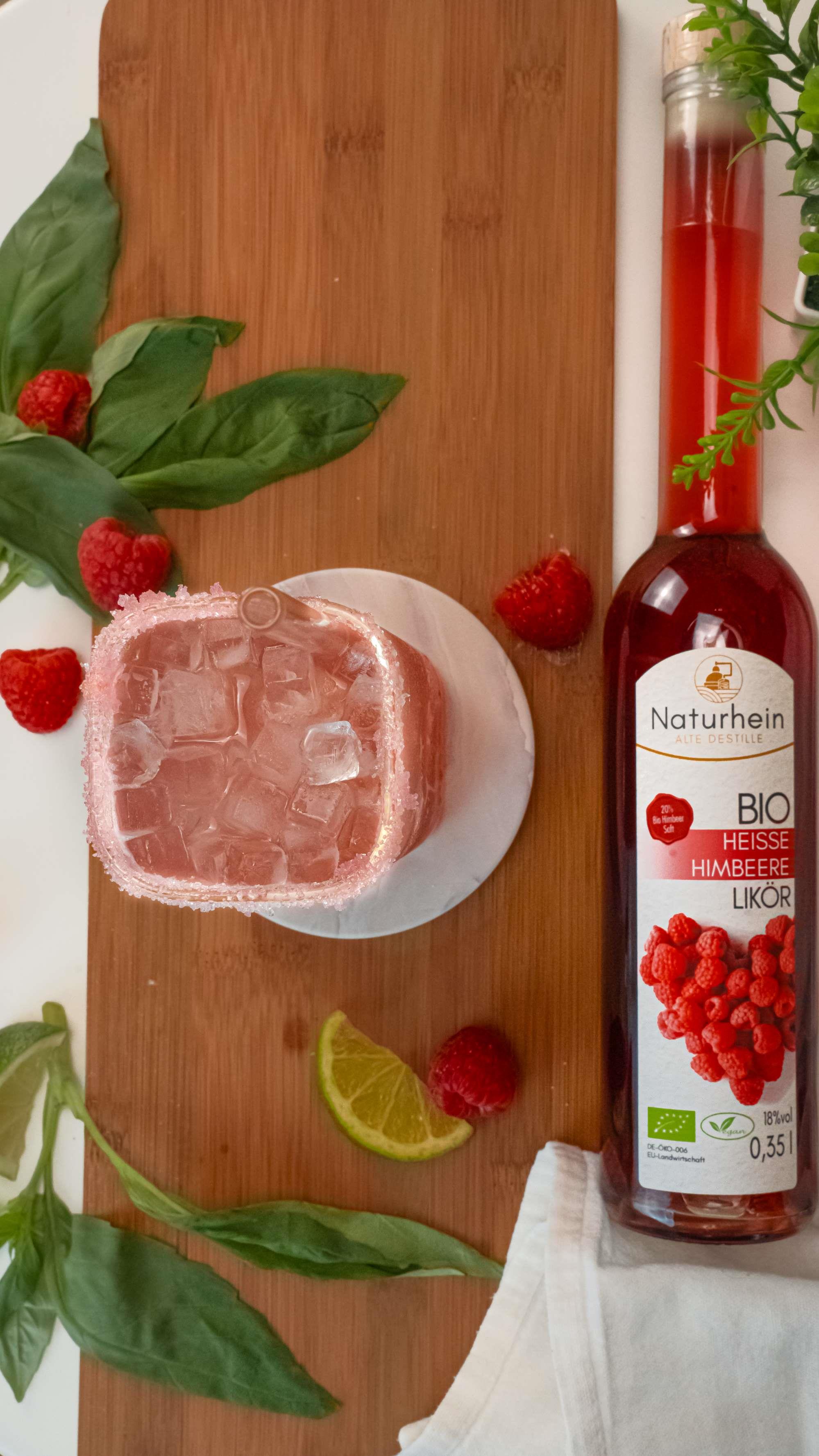 Heisse Beere, BIO Himbeer Likör 0.1 l, 18 vol%